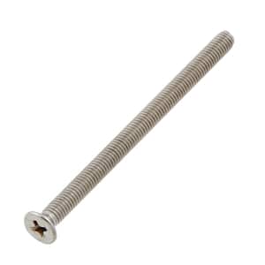 M3-0.5x45mm Stainless Steel Flat Head Phillips Drive Machine Screw 2-Pieces