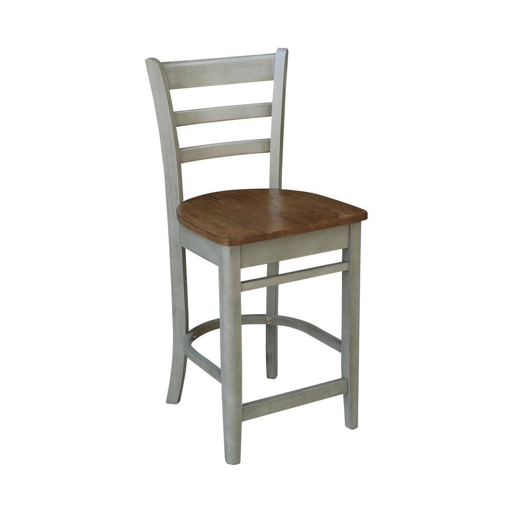 Hickory & Stone 36" Round Solid Wood Counter Height Dining Set with 2 Stools