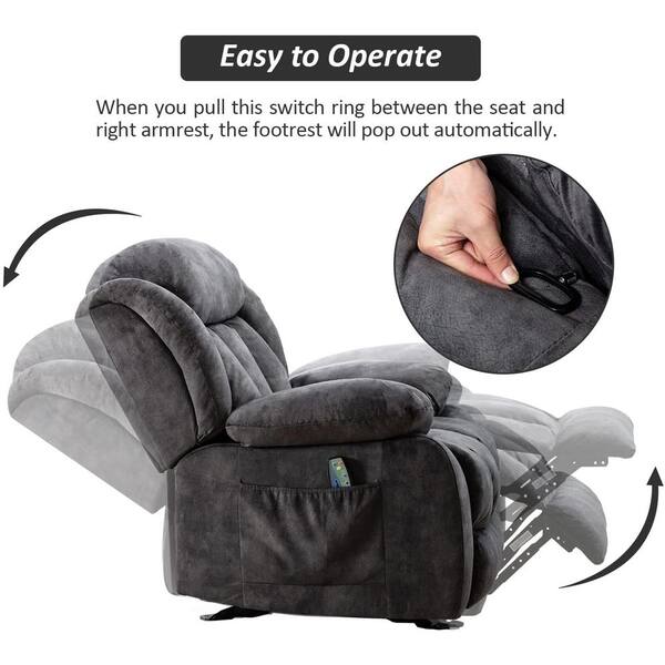 fabric massage recliner chair