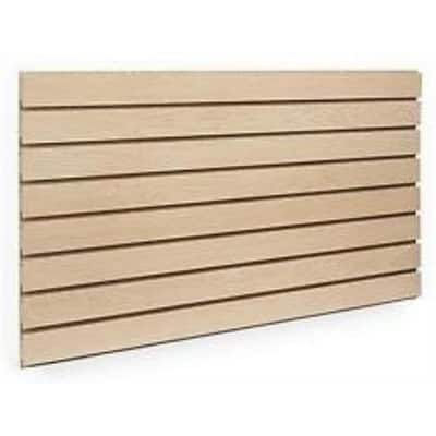 Medium Density Fiberboard Mdf Slatwall Panels Garage Wall Organization The Home Depot