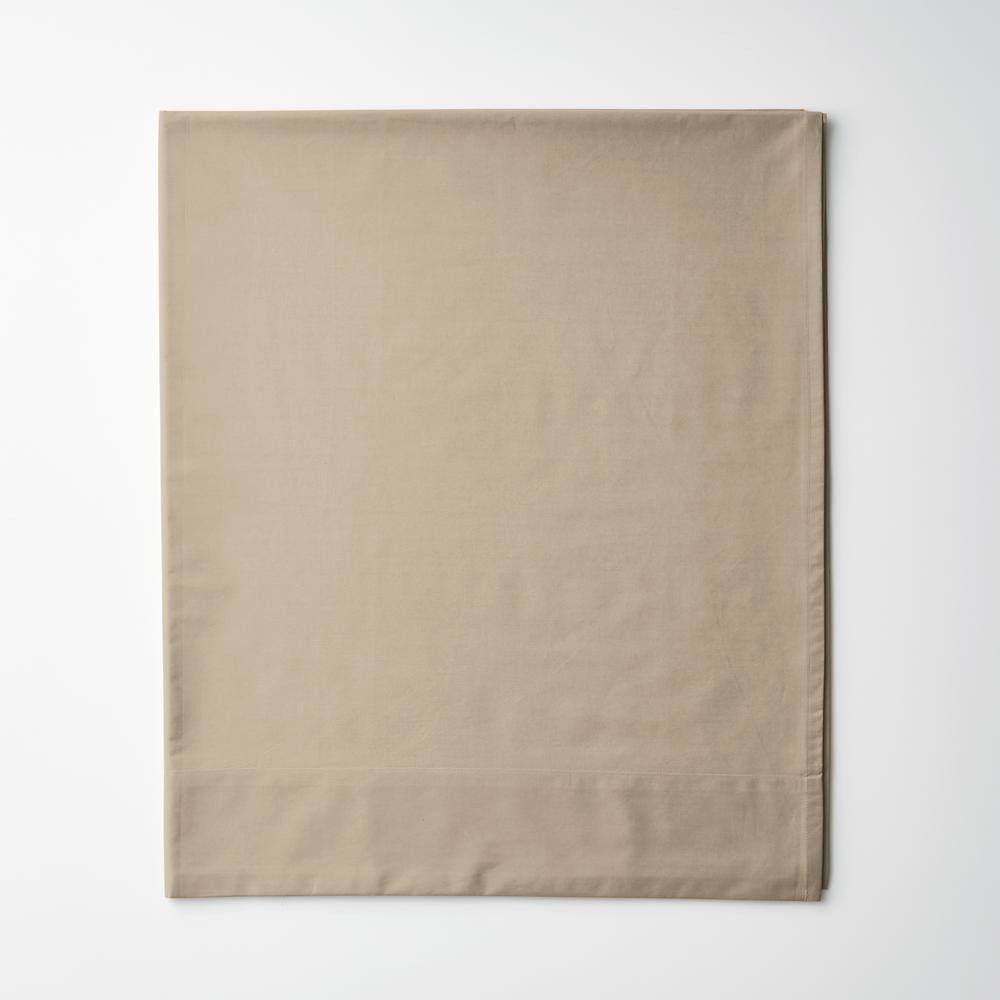 Company Cotton Cocoa Solid 300-Thread Count Cotton Percale Queen Flat Sheet price history on PriceWatchPro