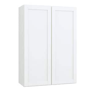 Courtland 30 in. W x 12 in. D x 42 in. H Assembled Shaker Wall Kitchen Cabinet in Polar White