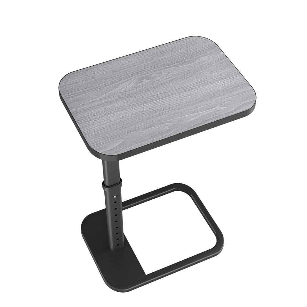 Adjustable Height Modern Dark Gray Recliner Side Table with Rounded Metal Edges Sturdy Metal Base TV Tray price history on PriceWatchPro