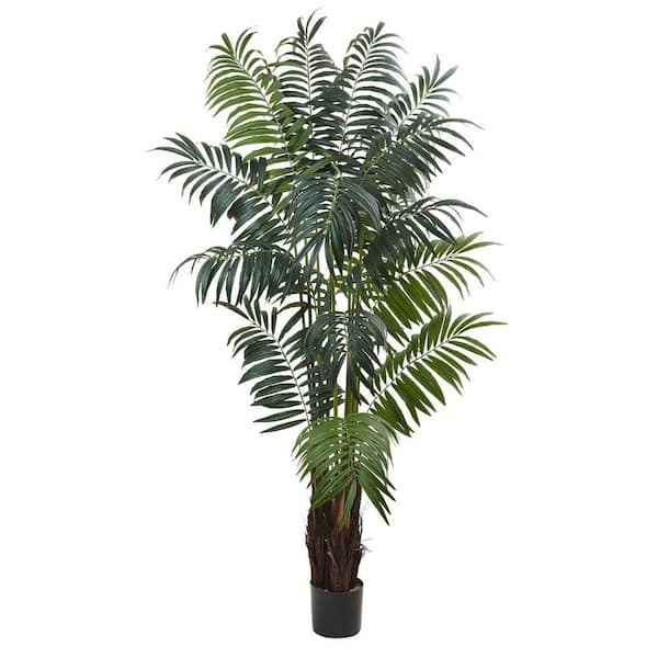 Nearly Natural 7.5 ft. Artificial Bulb Areca Palm Tree