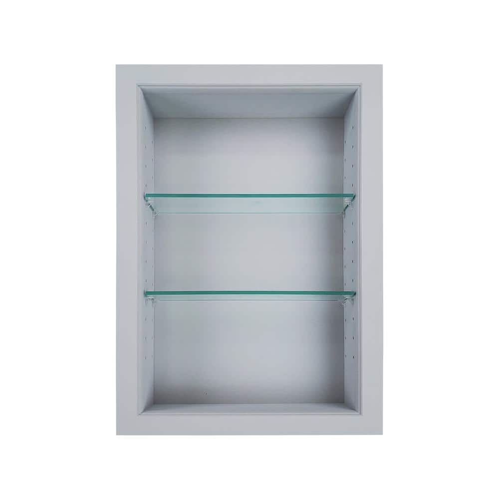 3.5 in. x 15.5 in. x 49.5 in. Dereka Primed Gray Wood Recessed Wall Niche price history on PriceWatchPro
