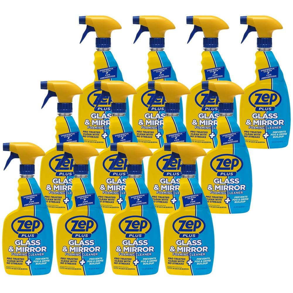 ZEP 32 oz. Foaming Mirror and Glass Cleaner (Case of 12) R53812 - The Home  Depot