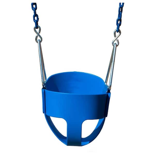 Gorilla Playsets Full-Bucket Swing with Chain in Blue