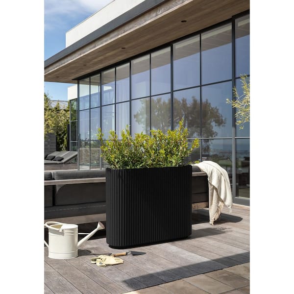 Veradek Demi Span Extra Large Black Plastic-Stone Rectangular