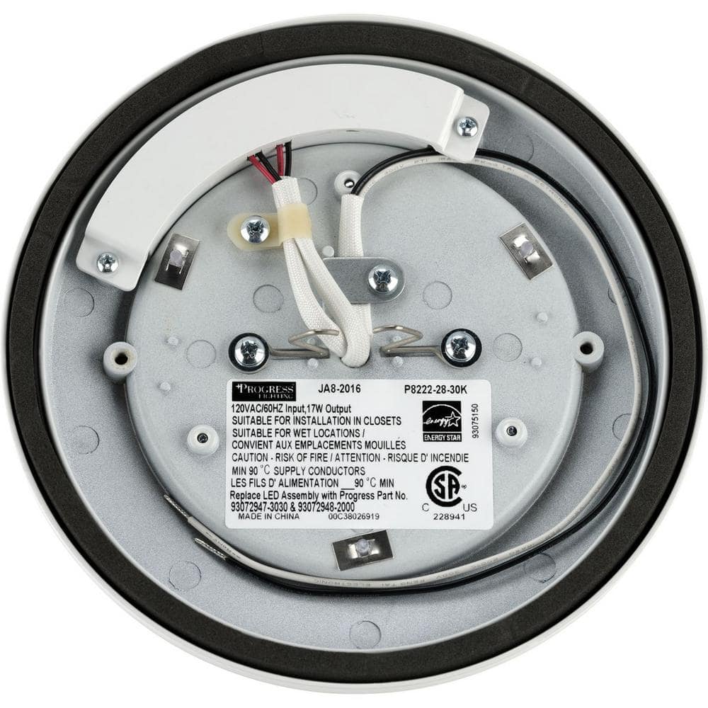Sleek White 7.5" LED Flush Mount Light with Energy Star