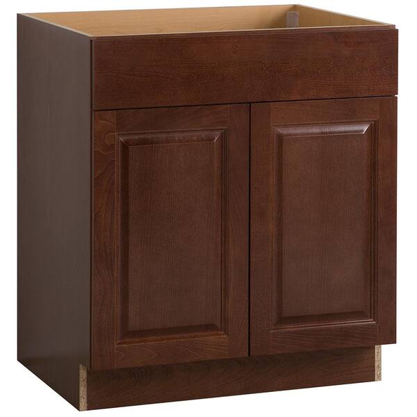 Hampton Bay Benton Assembled 30x34 5x24 In Sink Base Cabinet Amber Bt3035s Rc The Home Depot Hampton Bay Benton Assembled 30x34 5x24, 48 Inch Kitchen Sink Base Cabinet Home Depot