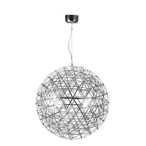 Beatrix III 0.3-Watt Intergrated LED Satin Nickel Geometric Chandelier