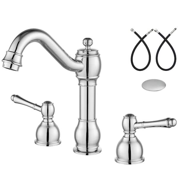 Common ‎– The Common Collection❗️ 8 in. Widespread Double Handle Bathroom Faucet in Brushed