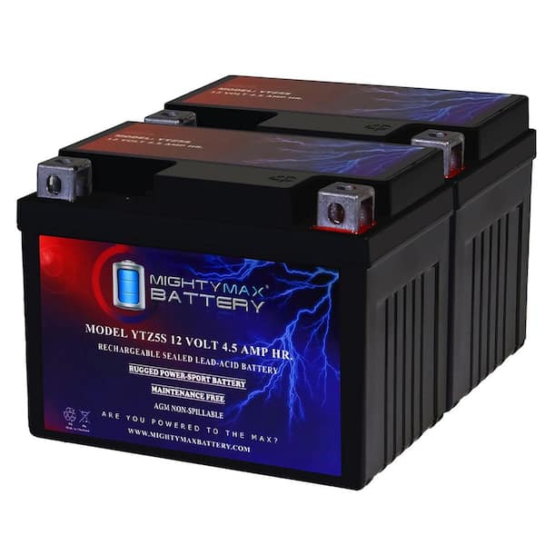 MIGHTY MAX BATTERY YTZ5S-12-Volt 4.5 AH, 65 CCA, Rechargeable