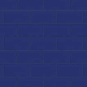 Piscina Brick Cobalt Glossy 4-3/4 in. x 9-5/8 in. Porcelain Floor and Wall Tile (11.22 sq. ft./Case)