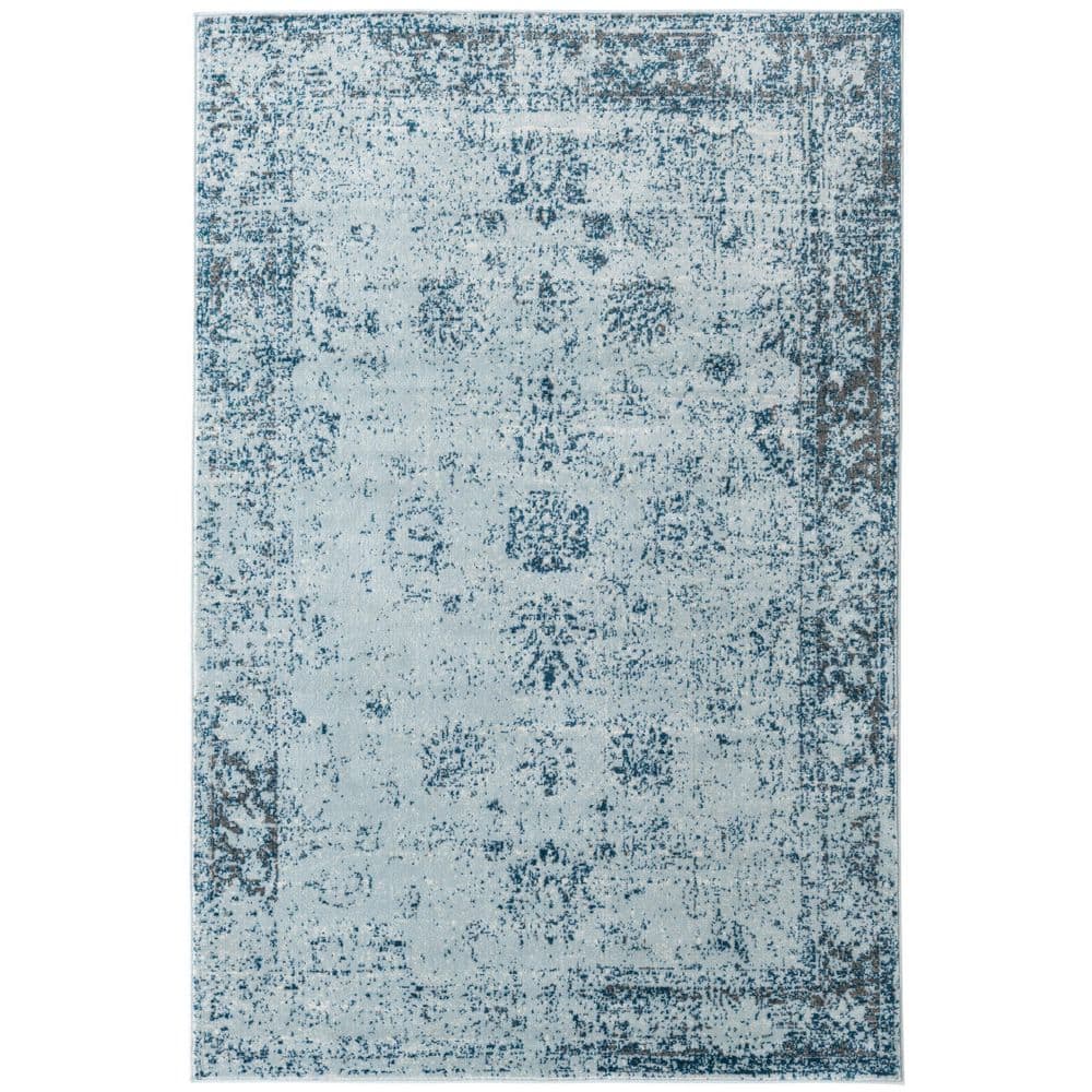 Casino Sofia Light Blue 5' 3" x 8' Rectangular Easy-Care Rug