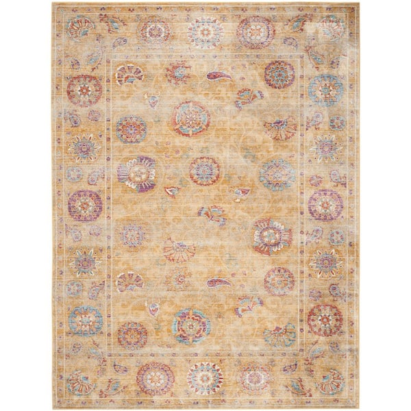 Sevilla 10 x 13 Gold/Multi Persian Area Rug
