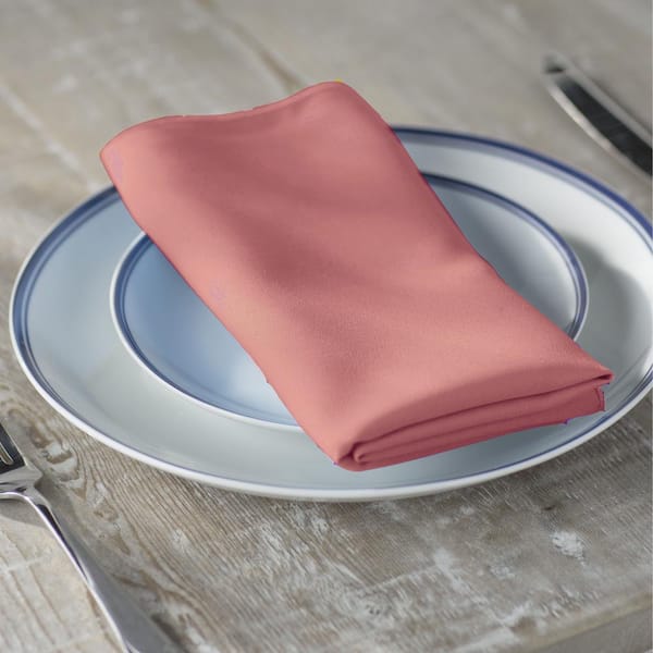 10 pc Orange Yellow 17 or 20 Inch Premium Polyester Cloth Linen Dinner  Napkins