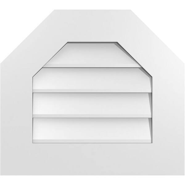 thumbnail image 2 of 12x12 Inch Round PVC Gable Vent - Surface Mount With 2x1.5 Inch Brickmould Frame For Home Exterior 2 of 9