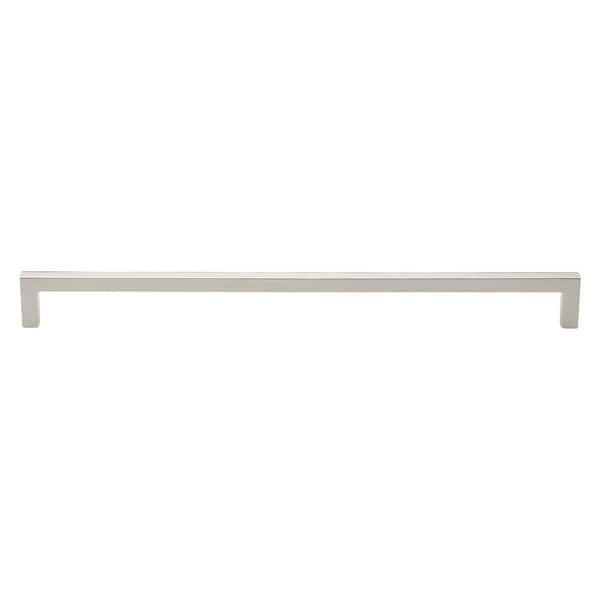 12-5/8 in. (320mm) Center-to Center Polished Chrome Solid Square Slim Cabinet Drawer Bar Pulls (10 Pack )