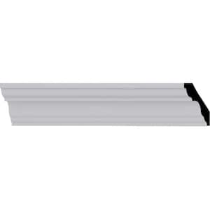 3 in. x 3 in. x 94-1/2 in. Polyurethane Palmetto Smooth Crown Moulding