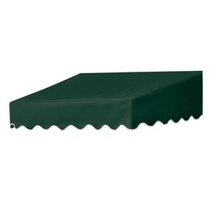4 ft. Traditional Non-Retractable Door Canopy (50 in. Projection) in Forest Green