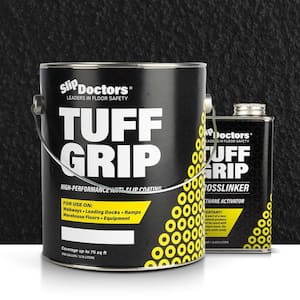 Tuff Grip Extreme 1 gal. Black Semi-Gloss Urethane Anti-Slip Exterior/Interior Patio Concrete Sealer