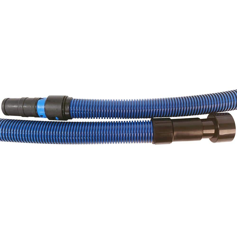 Blue Antistatic Vacuum Hose with Multi-Brand Adapter Set, 10 Ft