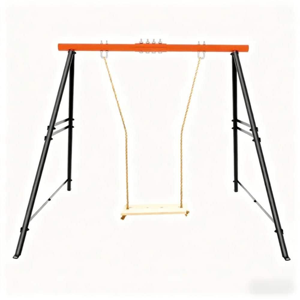 Zyerch Outdoor Swing Set, Porch Swing Stand, Heavy Duty A-Frame