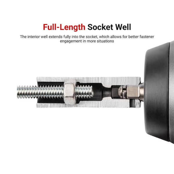 TEKTON 1/2 in. Drive x 21 mm Deep 6-Point Impact Socket SID23121