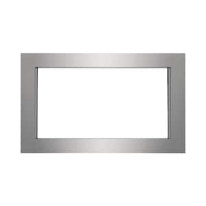 30 in. Trim Kit for Built-In Microwave Oven in Stainless Steel