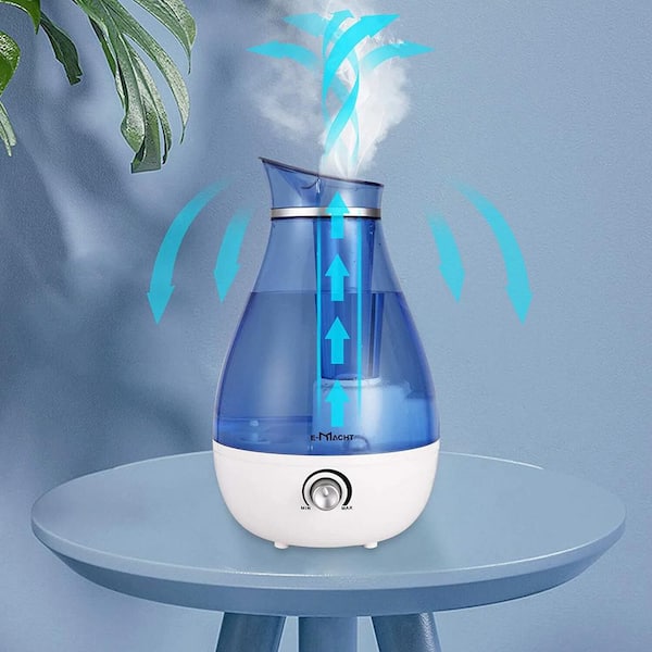 Small Plant Nozzle Humidifier up to 12 Hours 0.26 Gallons, Air Tabletop  Humidifier with Optional Night Light NBYY-RY-3666 - The Home Depot