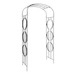 ACHLA DESIGNS 92.25 in. H Black Powder Coated Finish Wrought Iron ...
