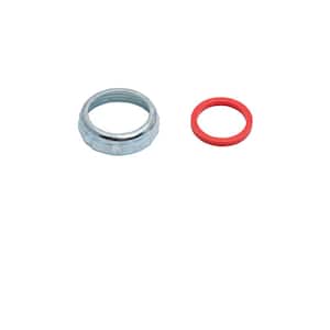 1-1/4 in. Sink Drain Pipe Zinc Slip-Joint Nut with Rubber Reducing Washer