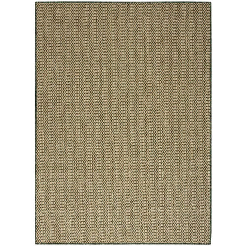 Courtyard Green 6 ft. x 9 ft. All-Over Design Contemporary Area Rug price history on PriceWatchPro