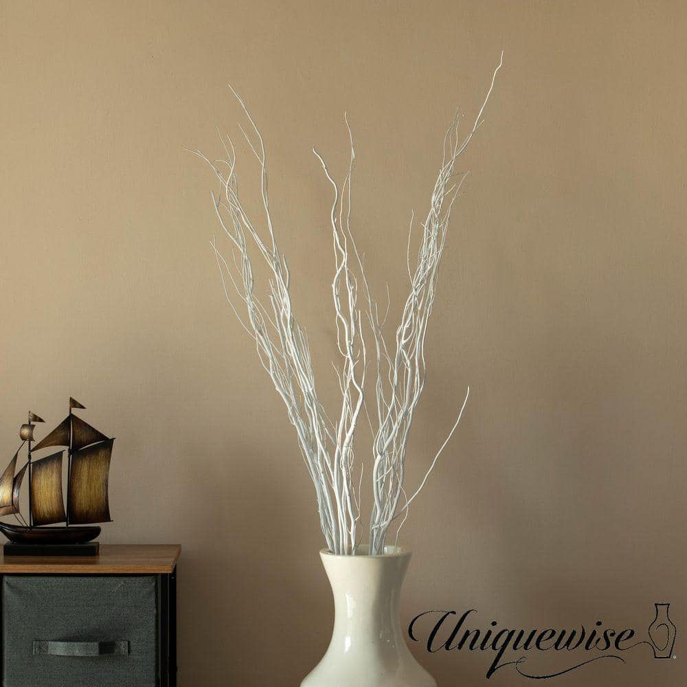 Unique Stems Uniquewise 12-Piece 59 in. Natural Dried Artificial Mulberry Twigs ...