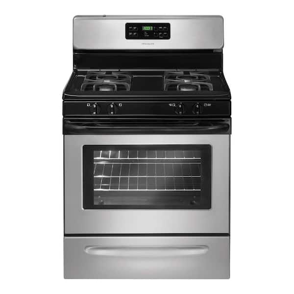 Frigidaire 30 in. 5.0 cu. ft. Gas Range with Self-Cleaning Oven in Silver Mist