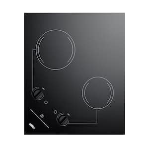 21 in. Radiant Electric Cooktop in Black with 2 Elements