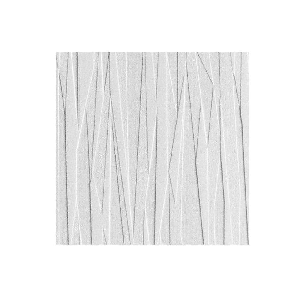 Folded Paper Textured White Paintable Wallpaper Roll