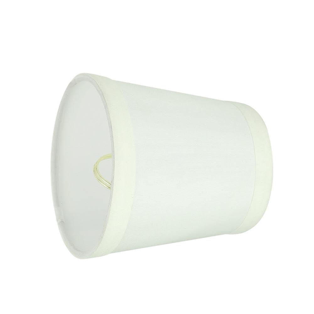 Off-White Cotton Empire Chandelier Lamp Shades Set of 6