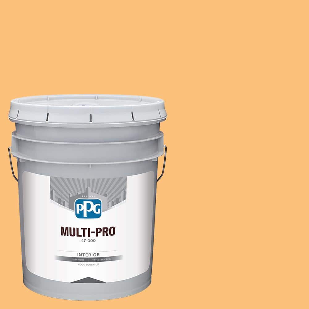 MULTI-PRO 5 gal. PPG1203-5 Zing Eggshell Interior Paint PPG1203-5MP-05E ...