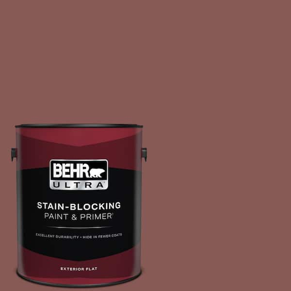 BEHR ULTRA 1 gal. #PPU1-09 Red Willow Flat Exterior Paint & Primer