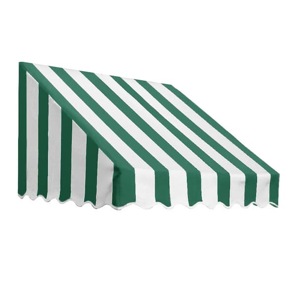 AWNTECH 6.38 ft. Wide San Francisco Window/Entry Fixed Awning (31 in. H x 24 in. D) Forest