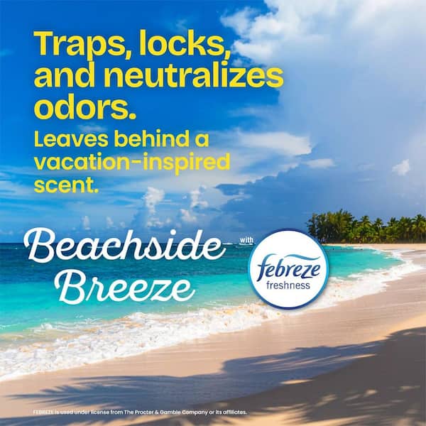Glad 4 Gal. Small Drawstring Beachside Breeze with Febreze Blue