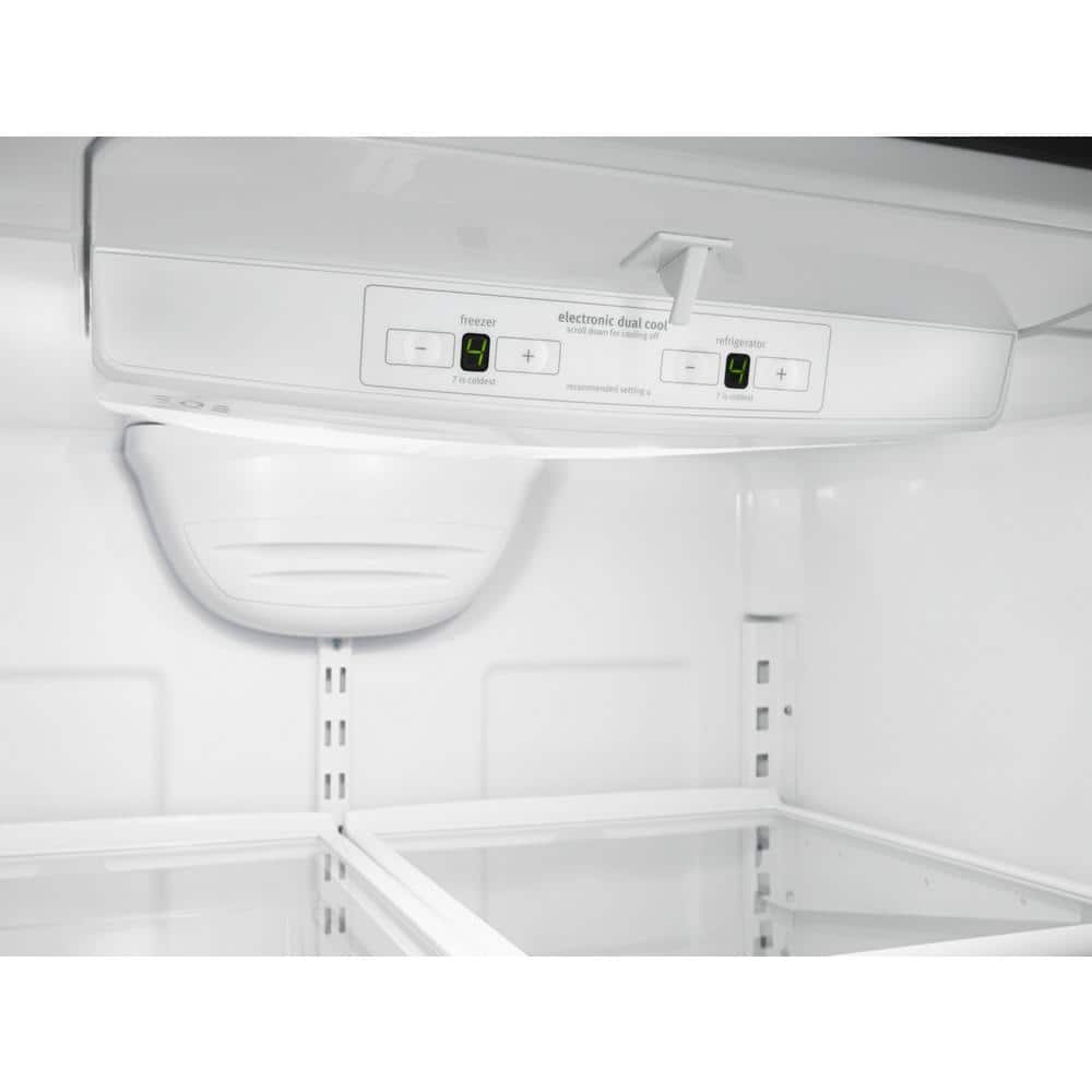 Stainless Steel Bottom-Freezer Refrigerator with Ice Maker