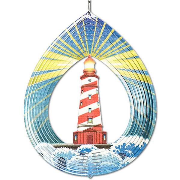 Iron Stop 6.5 in. Lighthouse Wind Spinner