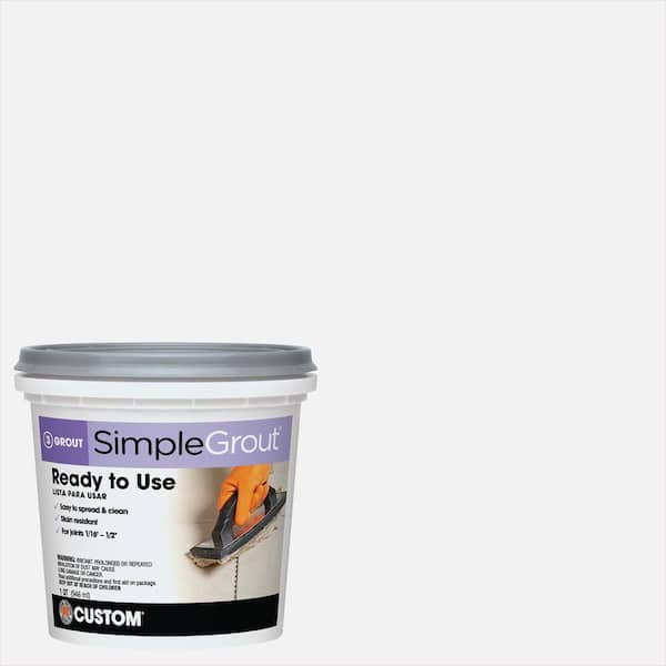 Custom Building Products SimpleGrout #640 Arctic White 1 Qt. Pre-Mixed Grout