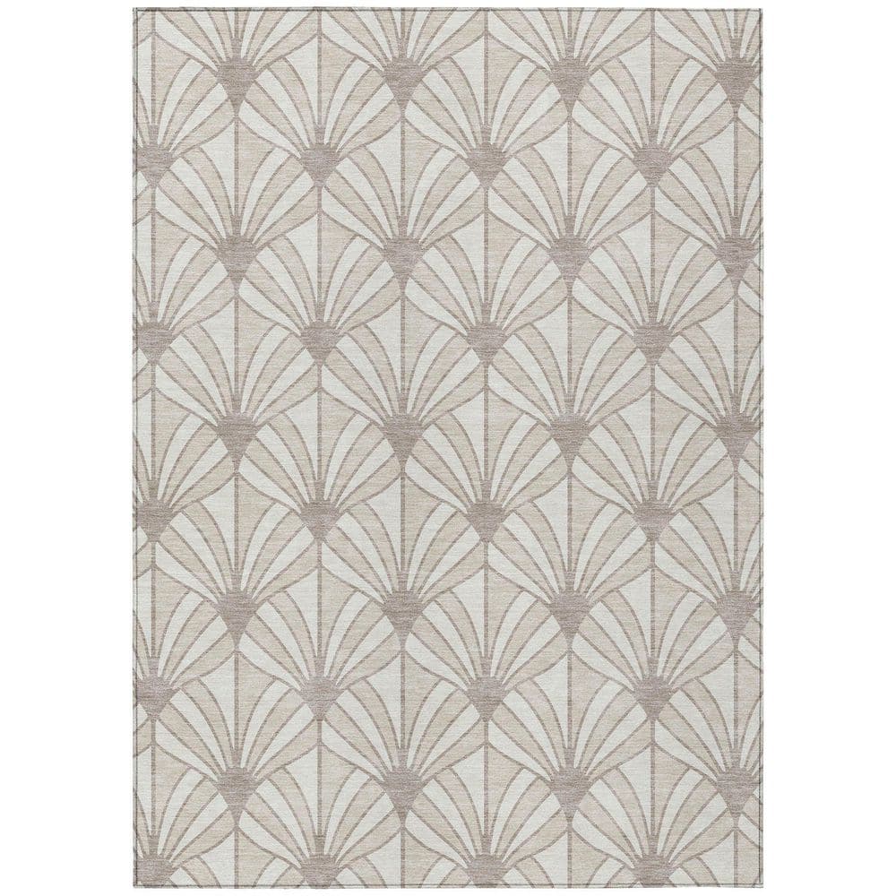 Chantille Machine Washable Indoor/Outdoor Abstract ACN2426 Ivory 3 ft. x 4 ft. Area Rug price history on PriceWatchPro