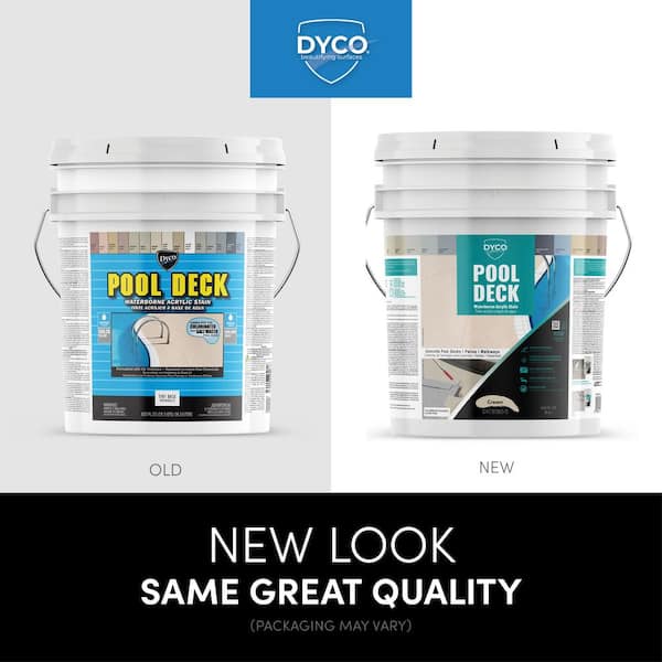 Dyco Paints - Pool Deck 5 gal. 9060 Cream Low Sheen Waterborne Acrylic Stain