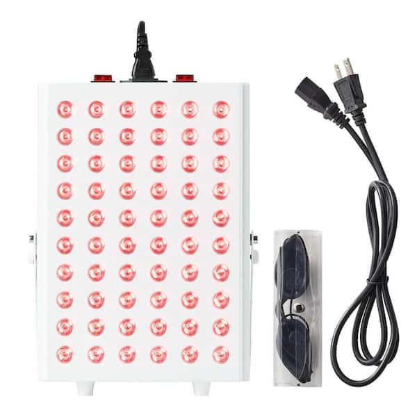 Red Light Therapy Panel 60 Dual-Chip 660nm and 850nm LEDs High Power 80W for Recovery Pain Relief Skin