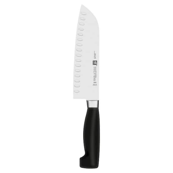 Four Star 7-inch stainless steel full tang Hollow Edge Santoku Knife